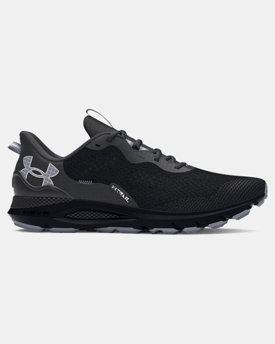 Unisex UA Sonic Trail Running Shoes in Black image number 0